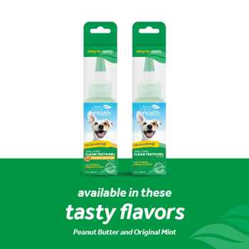 TropiClean Fresh Breath Clean Teeth Gel - Peanut Butter for Dog 3.2 oz