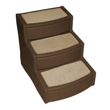 Pet Gear Easy Step III Dog & Cat Stairs with 3 Steps EXTRA WIDE - Chocolate product detail number 1.0