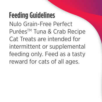 Nulo FreeStyle Tuna & Crab Perfect Purees Lickable Cat Treats 0.5 oz Pack of 48