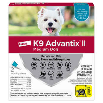 K9 Advantix II 2pk Teal Dog 11-20 lbs product detail number 1.0