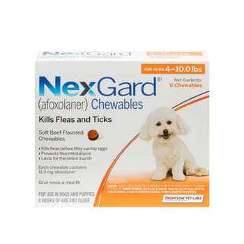 NexGard® (afoxolaner) Chewables 4 to 10 lbs, 12pk product detail number 1.0