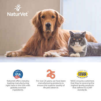 NaturVet Digestive Enzymes Plus Pre & Probiotic Supplement for Dogs and Cats Powder 4 oz