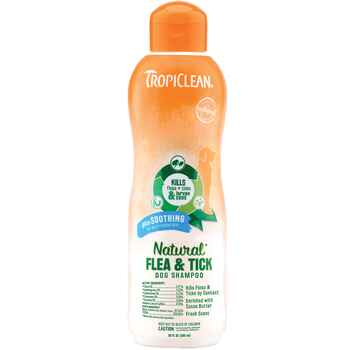 Tropiclean Natural Flea And Tick Shampoo Plus Soothing 20 oz product detail number 1.0