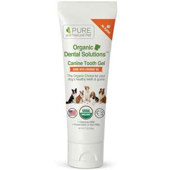 Pure and Natural Pet Organic Dental Solutions Canine Tooth Gel 3 oz product detail number 1.0