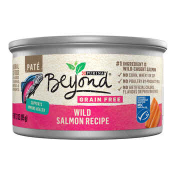 Purina Beyond Grain-Free Wild Salmon Pate Recipe Wet Cat Food 3 oz Can - Case of 12 product detail number 1.0