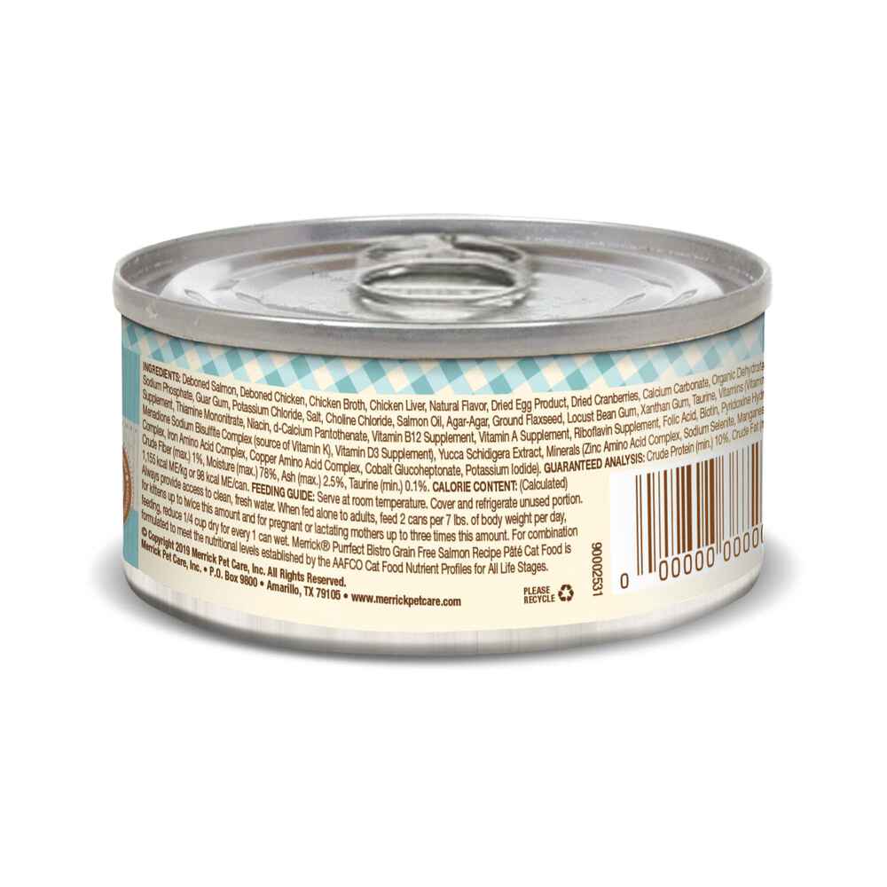 Merrick Purrfect Bistro Salmon Pate Grain Free Canned Cat Food