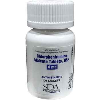 Chlorpheniramine 4 mg Tabs 100 ct product detail number 1.0