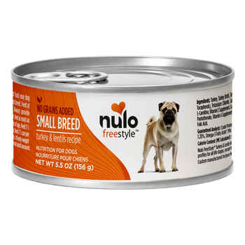 Nulo FreeStyle Turkey & Lentils Pate Small Breed Dog Food 5.5 oz Cans Case of 24 product detail number 1.0