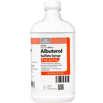 Albuterol Sulfate Syrup for Horses 2 mg/ 5 ml 16 oz product detail number 1.0