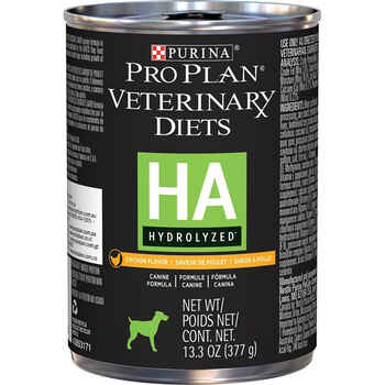 Purina Pro Plan Veterinary Diets HA Hydrolyzed Chicken Flavor Canine Formula Adult Wet Dog Food - (12) 13.3 oz. Cans product detail number 1.0