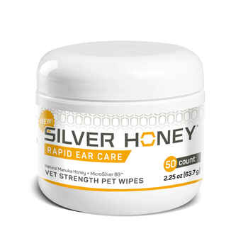 Silver Honey® Rapid Ear Care Vet Strength Pet Wipes 50ct product detail number 1.0