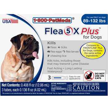 Flea5X Plus 12pk Dogs 89-132 lbs product detail number 1.0