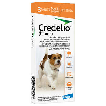 Credelio Chewable Tablet 12.1-25 lbs 6 pk