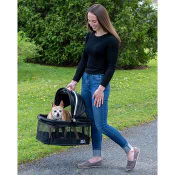 Pet Gear VIEW 360 Pet Safety Carrier & Car Seat for Small Dogs & Cats - Black