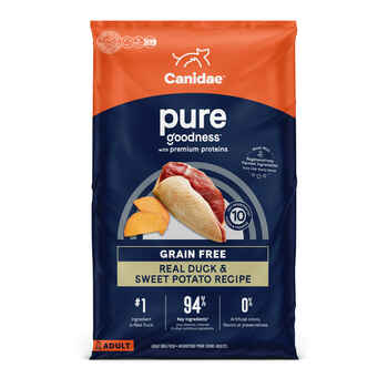 Canidae PURE Grain Free Duck & Sweet Potato Recipe Dry Dog Food 12 lb Bag product detail number 1.0