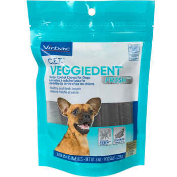 C.E.T. VeggieDent FR3SH Chews for Dogs Extra Small 30 ct product detail number 1.0