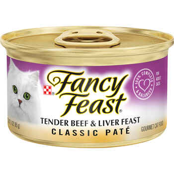Fancy Feast Classic Pate Tender Beef & Liver Feast Wet Cat Food 3 oz. Cans  - Case of 24 product detail number 1.0