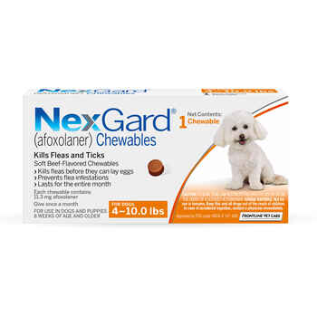NexGard® (afoxolaner) Chewables 1 dose (1 month supply), 4 to10 lbs product detail number 1.0