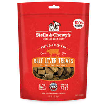 Stella & Chewy's Beef Liver Freeze-Dried Raw Dog Treats 3oz product detail number 1.0