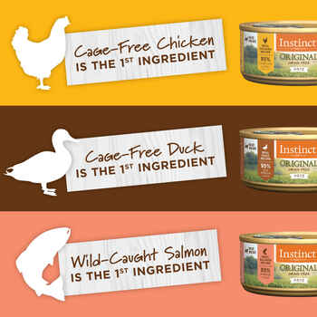 Instinct Original Grain-Free Recipe Variety Pack Wet Cat Food 3 oz Cans - Case of 12