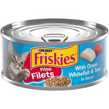 Friskies Prime Fillets with Ocean Whitefish & Tuna In Sauce Wet Cat Food-product-tile