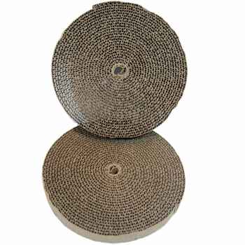 Bergen Cat Turboscratcher Replacement Pad 2 pack Brown 10.25" x 10.25" x 3.75" product detail number 1.0