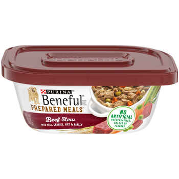 Purina Beneful Prepared Meals Beef Stew Wet Dog Food 10 oz Tub - Case of 8 product detail number 1.0