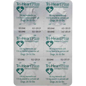 Tri-Heart Plus 12pk Blue 1-25 lbs