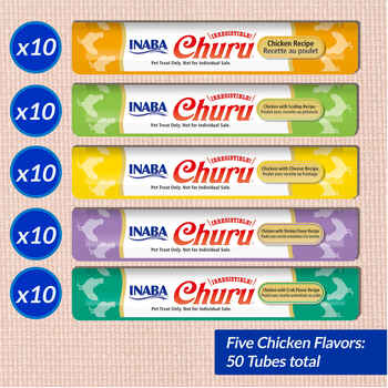 Inaba Churu Chicken Variety Purée 10pk