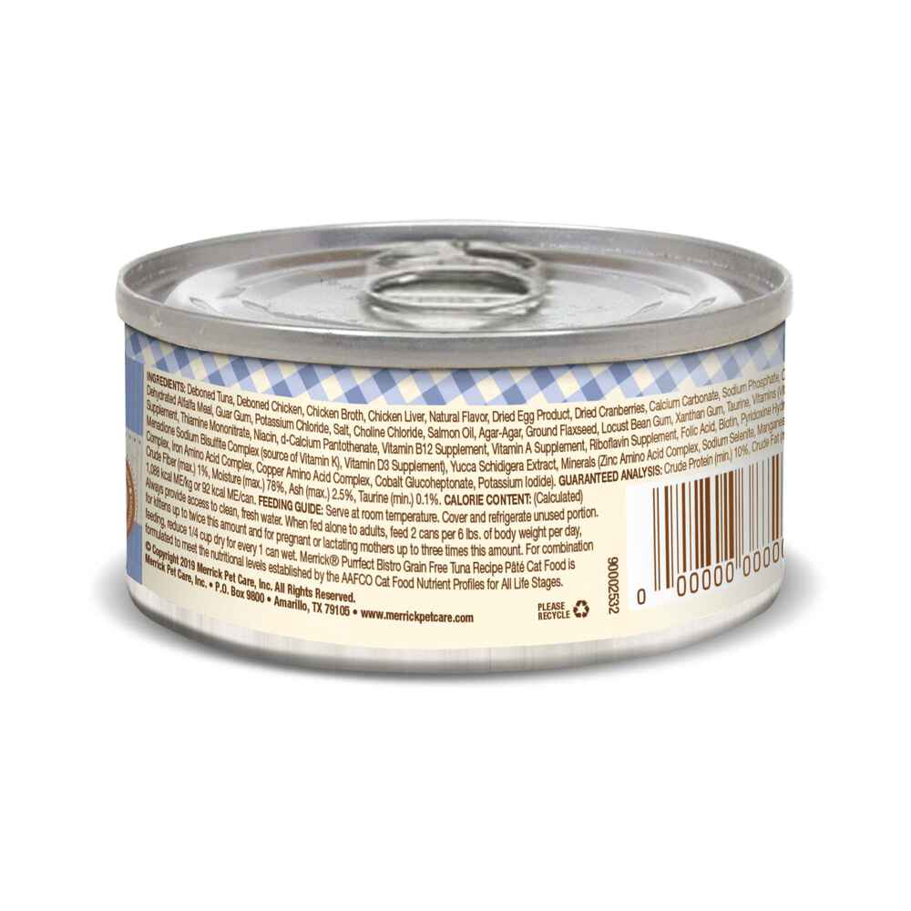 Merrick Purrfect Bistro Tuna Pate Grain Free Canned Cat Food