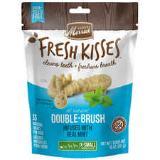 Merrick Fresh Kisses Grain Free Mint Breath Strips Dental Dog Treats-product-tile