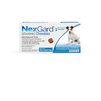 NexGard® (afoxolaner) Chewables 1 dose (1 month supply), 10 to 24 lbs product detail number 1.0