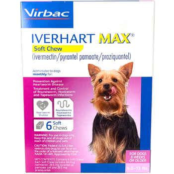 Iverhart Max Chewable Tablets For Dogs 6-12lbs 6pk product detail number 1.0