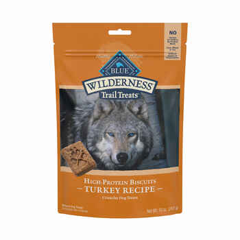 Blue Buffalo BLUE Wilderness Trail Treats High Protein Turkey Biscuits Crunchy Dog Treats 10 oz Bag product detail number 1.0