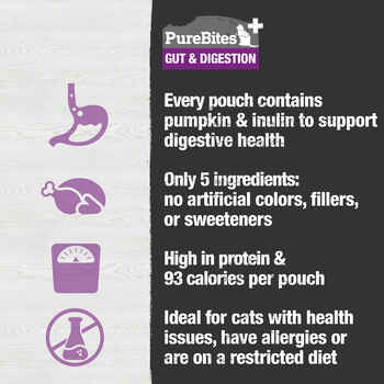 PureBites Plus Squeezables For Cats - Gut & Digestion 2.5oz/71g