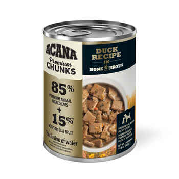 ACANA Premium Chunks Duck Recipe in Bone Broth Wet Dog Food 12.8 oz Cans - Case of 12 product detail number 1.0