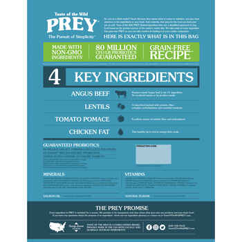 Taste of the Wild PREY Angus Beef Limited Ingredient Recipe Dry Dog Food - 8 lb Bag