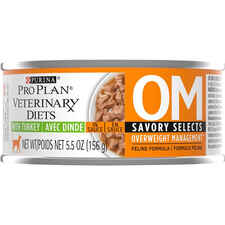 Purina Pro Plan Veterinary Diets OM Overweight Management Savory Selects with Turkey Feline Formula Wet Cat Food-product-tile