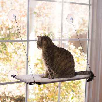 K&H Pet Products Window Lounger Cat Perch Natural 12" x 23" x 14" product detail number 1.0