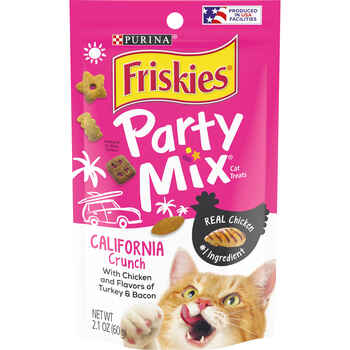 Friskies Party Mix California Crunch Cat Treats 2.1 oz Pouch product detail number 1.0