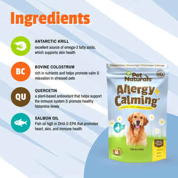 Pet Naturals Allergy + Calming Soft Chew Supplement for Dogs - 60 Count