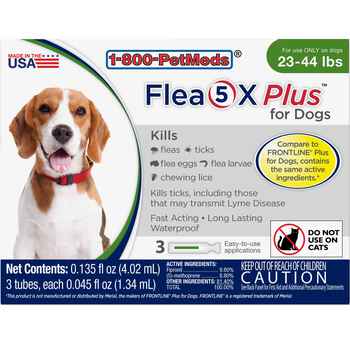 Flea5X Plus 3pk Dogs 23-44 lbs product detail number 1.0