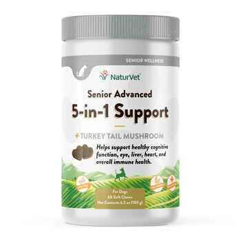 NaturVet Senior Advanced 5-in-1 Support Supplement for Dogs Soft Chews 60 ct product detail number 1.0
