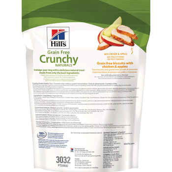 Hill's Grain Free Crunchy Naturals with Chicken & Apples Dog Treats -  8 oz Bag