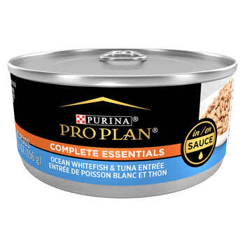 Purina Pro Plan Adult Complete Essentials Ocean Whitefish & Tuna Entree Wet Cat Food 5.5 oz Cans (Case of 24) product detail number 1.0