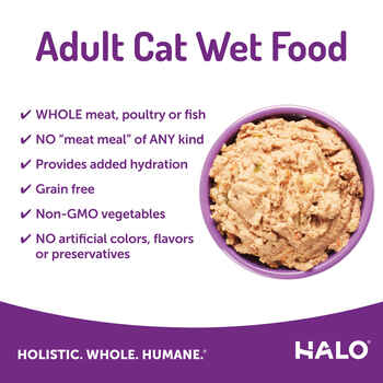 Halo Adult Cat - Grain Free Lamb Stew 3oz case of 12