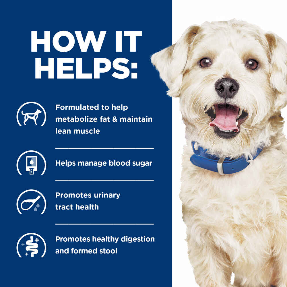 Hill's Prescription Diet w/d Multi-Benefit Digestive + Weight + Glucose + Urinary Management Chicken Flavor Dry Dog Food