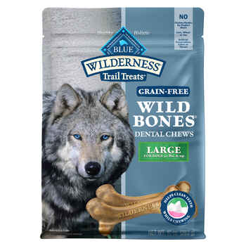 Blue Buffalo BLUE Wilderness Wild Bones Dental Chew Dog Treats Large - 10 oz Bag product detail number 1.0