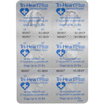 Tri-Heart Plus 6pk Blue 1-25 lbs