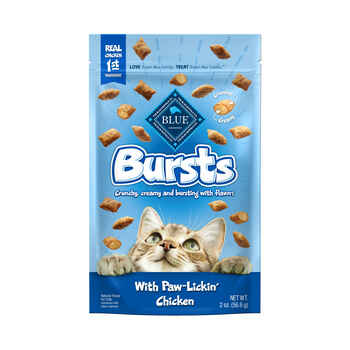 Blue Buffalo BLUE Bursts Paw-Lickin’ Chicken Crunchy & Creamy Cat Treats 2 oz Bag product detail number 1.0